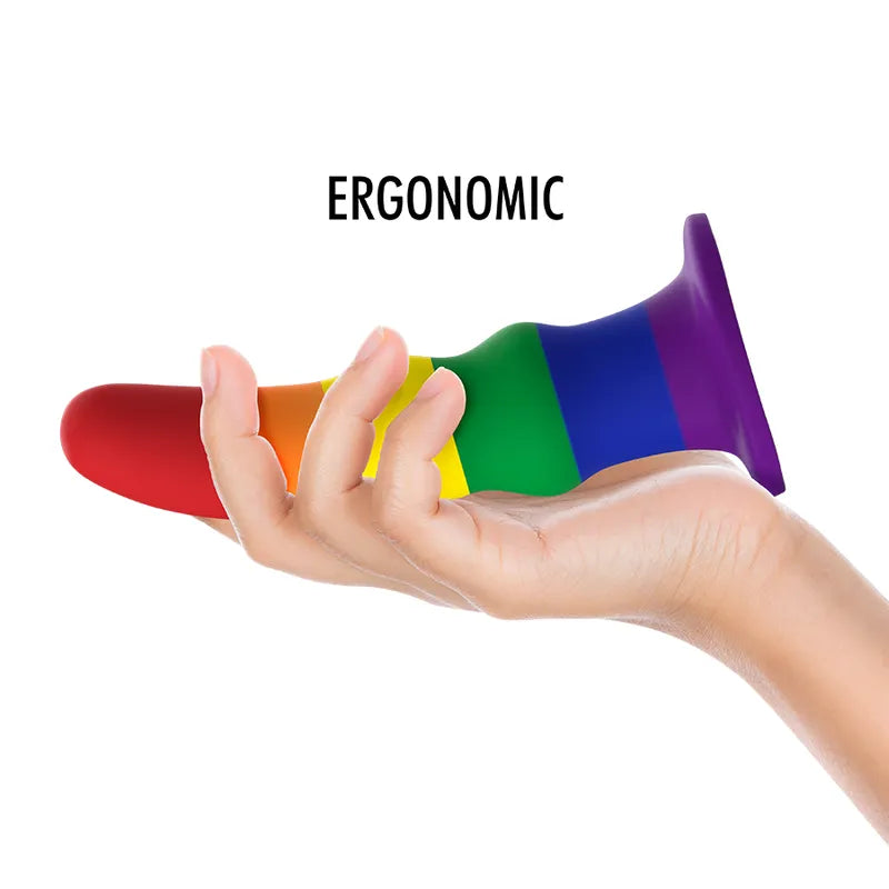 Gode Vibrant Silicone Fierté Taille M