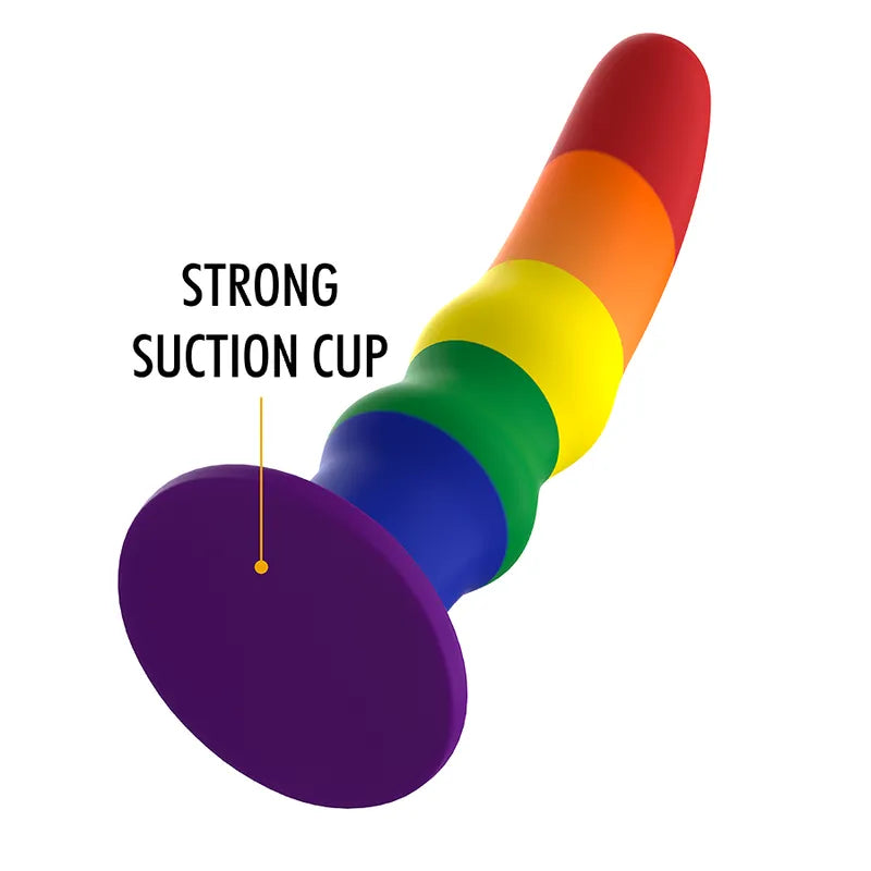 Gode Vibrant Silicone Fierté Taille M