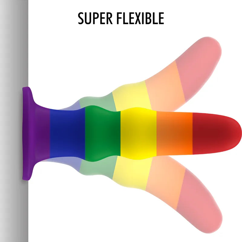 Gode Vibrant Silicone Fierté Taille M