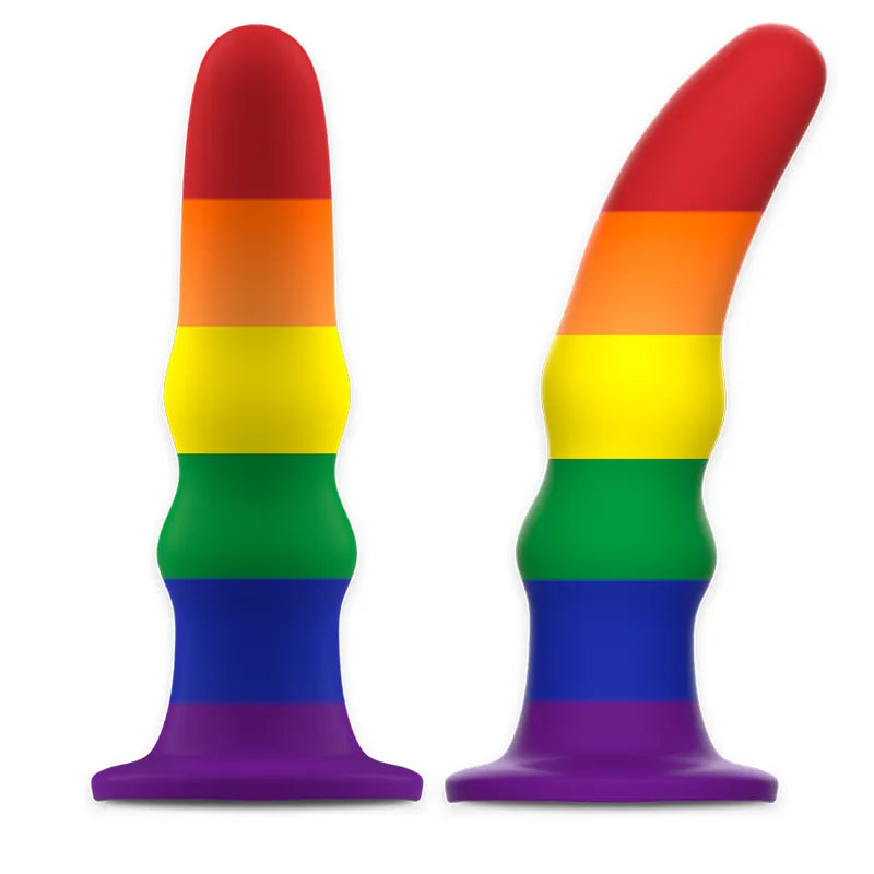 Gode Vibrant Silicone Fierté Taille M