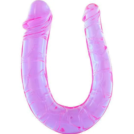 Godemichet Double Tête En Gélatine Flexible