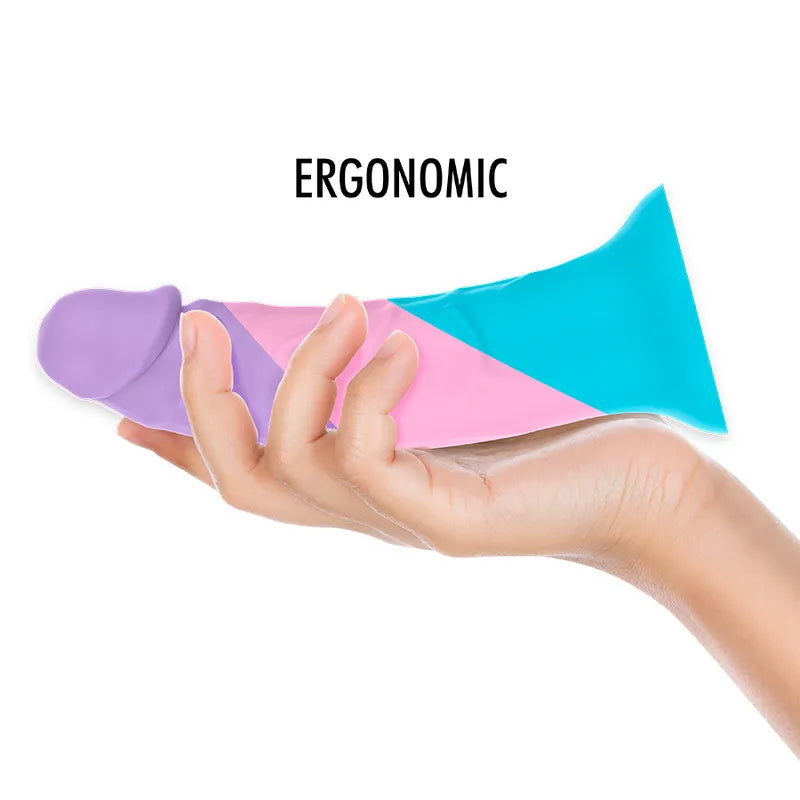 Godemichet Pastel Silicone Flexible Taille M