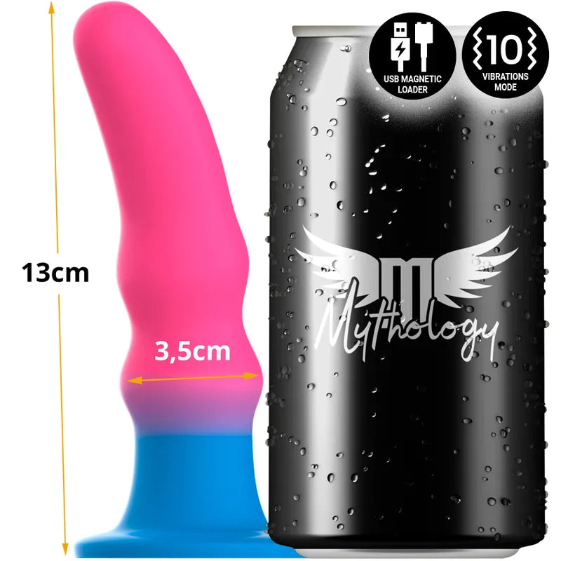 Godemichet Vibrant Multicolore Silicone Néon Anal