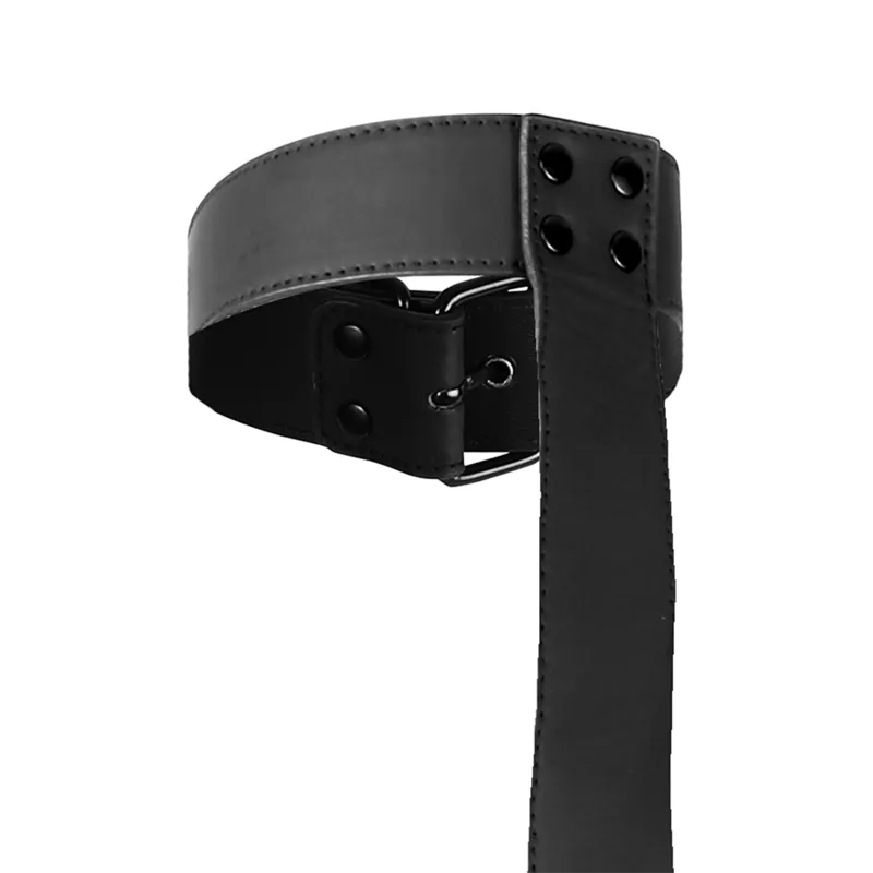 Harnais Bdsm Cuir Végétalien Ajustable Sans Nickel
