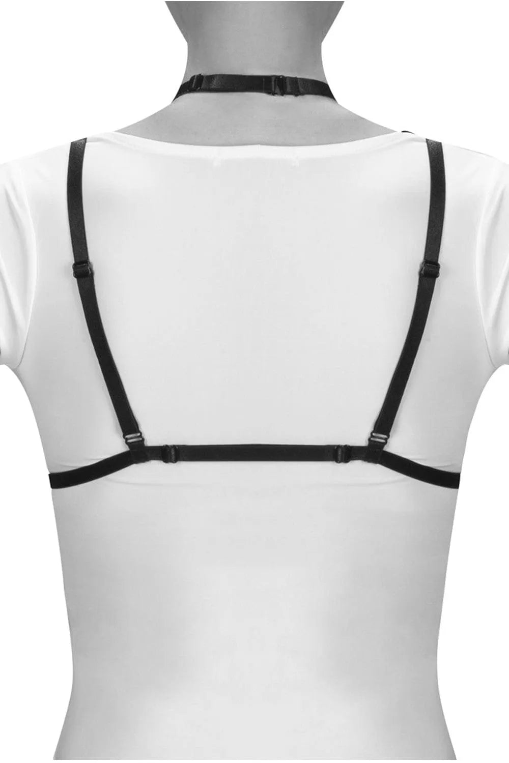Harnais De Corps Extensible Noir Lola Avec Ornements