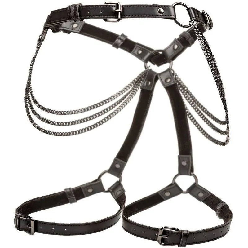 Harnais De Cuisse Multi Chaînes En Cuir Végétalien