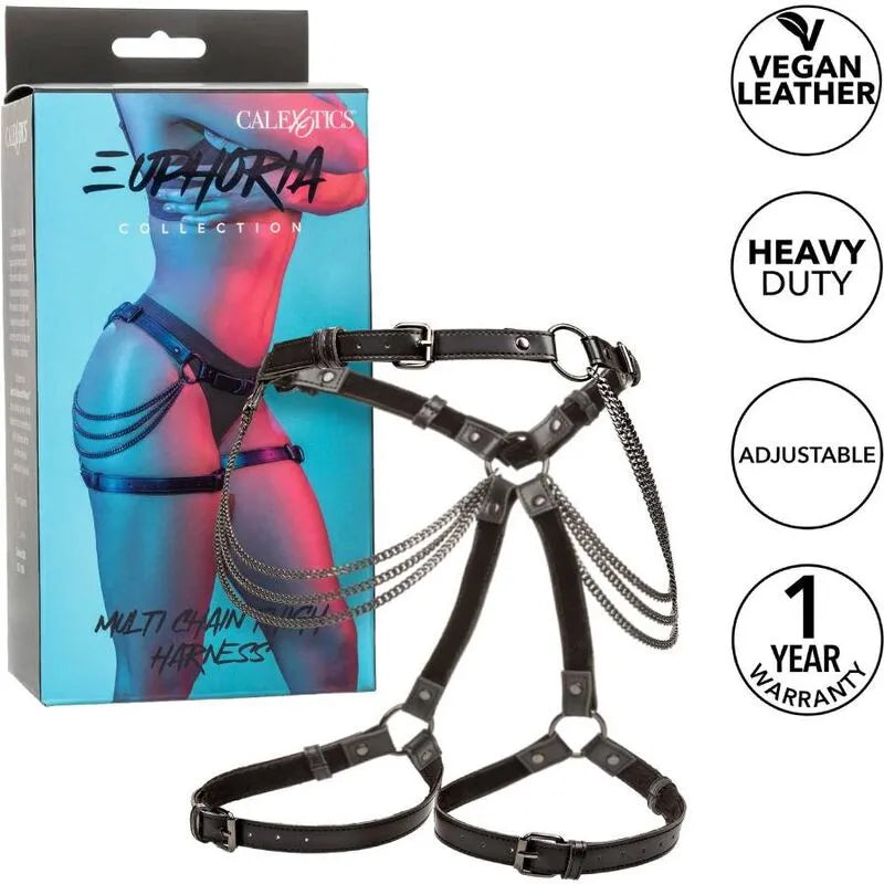 Harnais De Cuisse Multi Chaînes En Cuir Végétalien