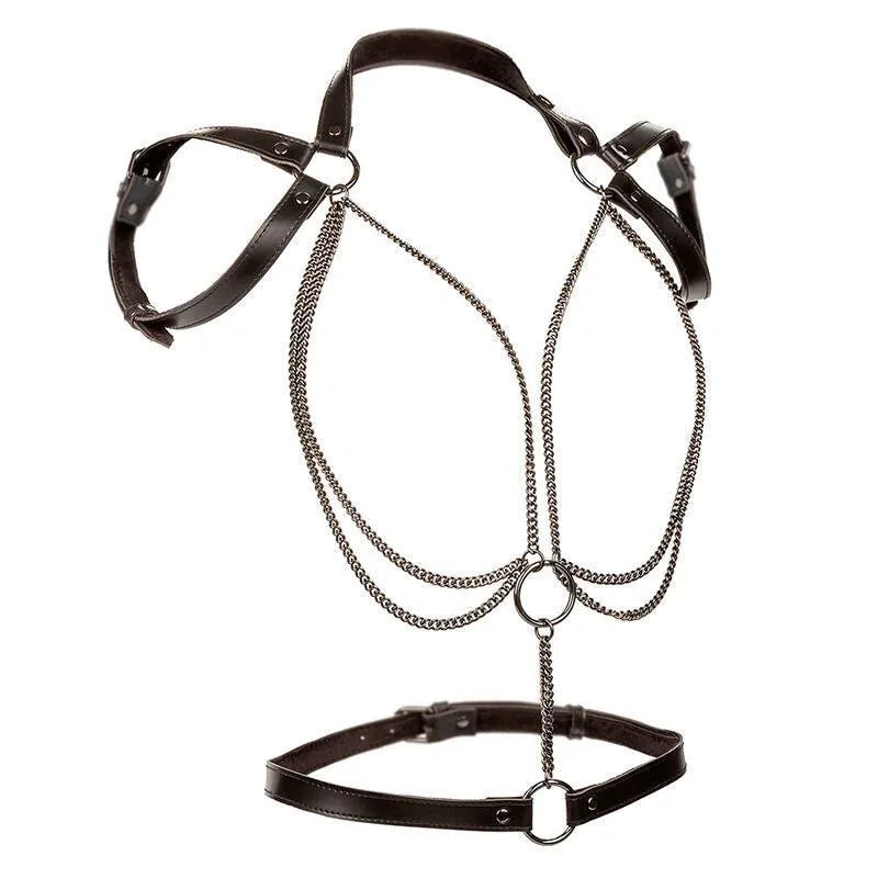 Harnais Licol Grande Taille Luxe Multi Chaînes