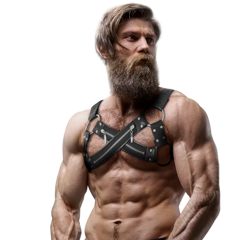 Harnais De Poitrine En Cuir Végétalien Élégant