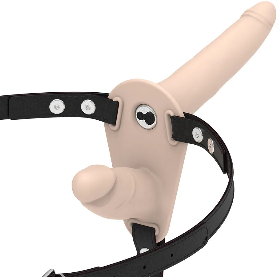 Harnais Double Pénétration Silicone Hypoallergénique Femmes