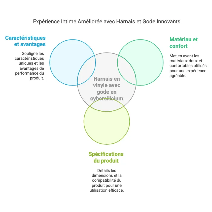 Harnais En Vinyle Pour Débutants Avec Gode Cybersilicium