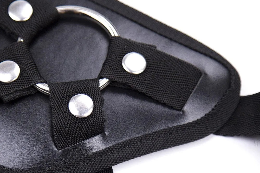 Harnais Gode Ceinture Réglable Cuir Pvc