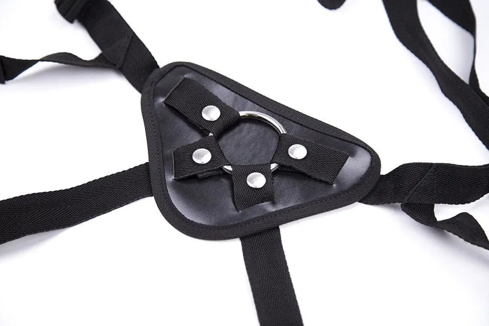 Harnais Gode Ceinture Réglable Cuir Pvc