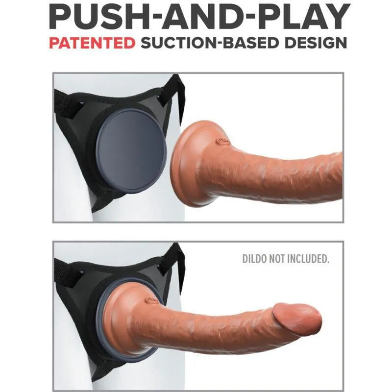 Harnais Gode-Ceinture Silicone Réglable Sans Anneaux