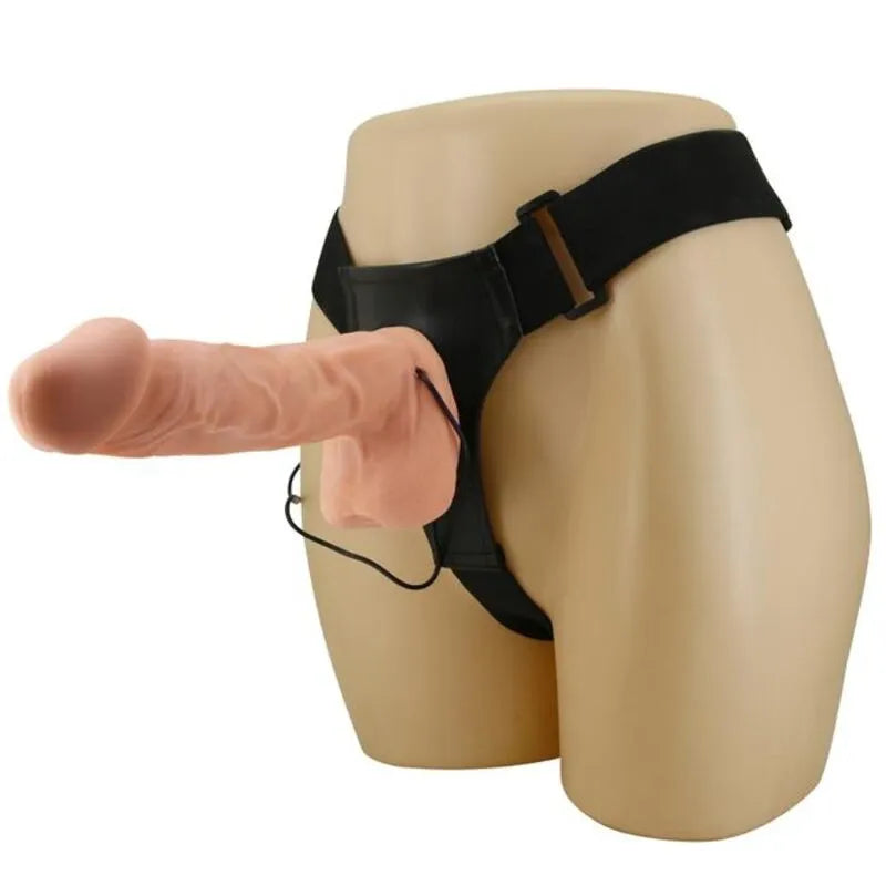 Harnais Gode Vibrant Silicone Souple Réglable