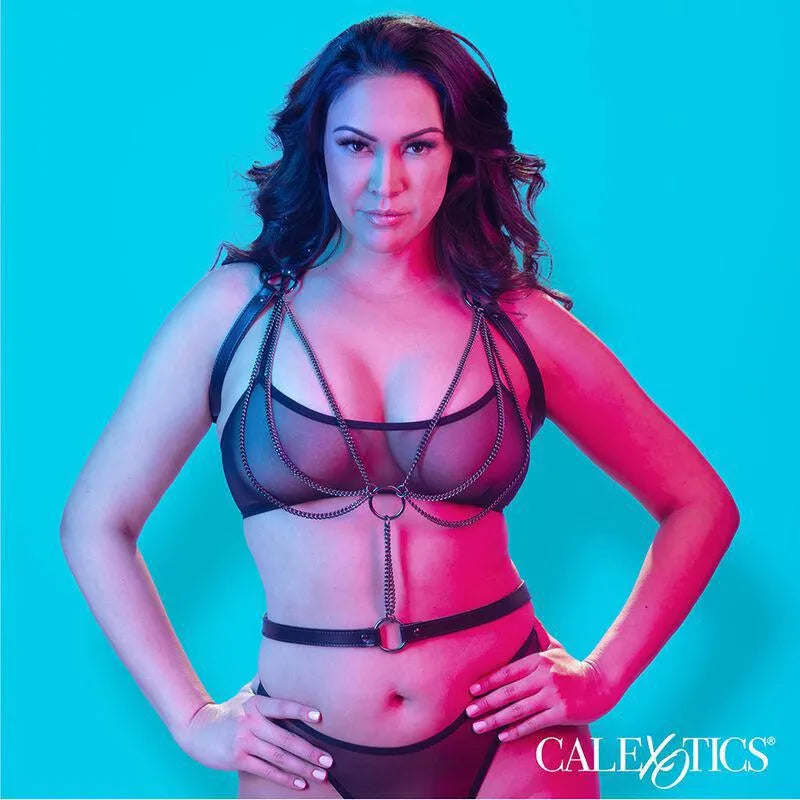 Harnais Licol Grande Taille Luxe Multi Chaînes