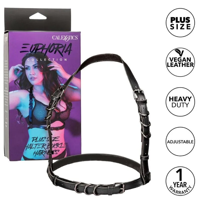 Harnais Licou Cuir Végétalien Taille Plus