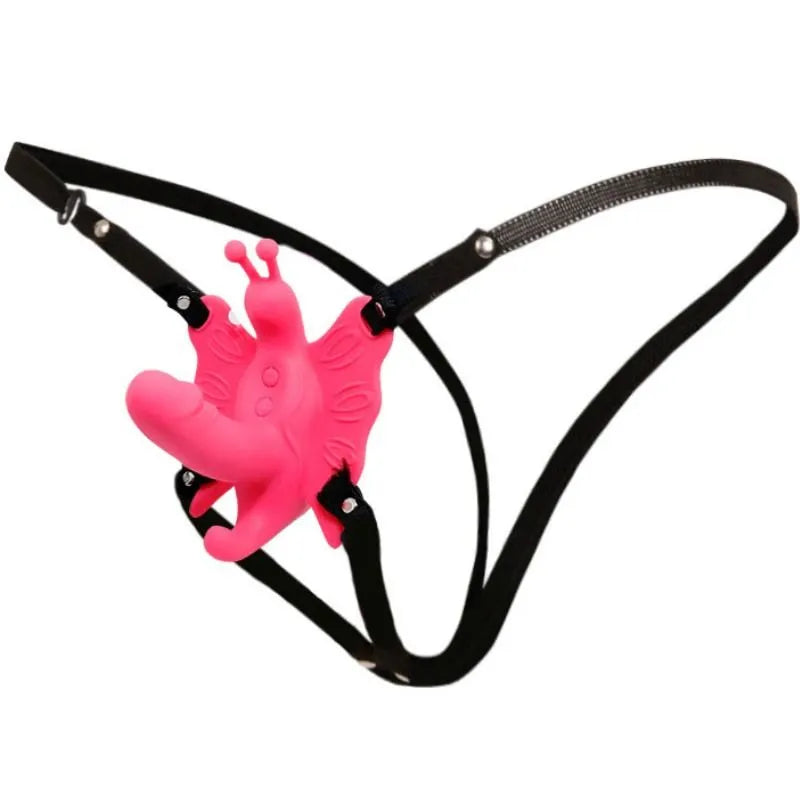 Harnais Papillon Vibrant Silicone Clitoridien