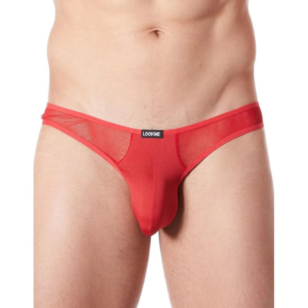 Homme En String Rouge