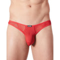 Homme En String Rouge