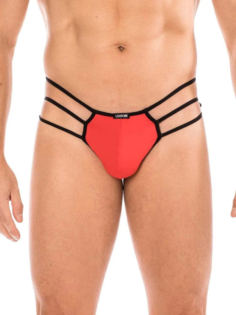 Homme String Rouge