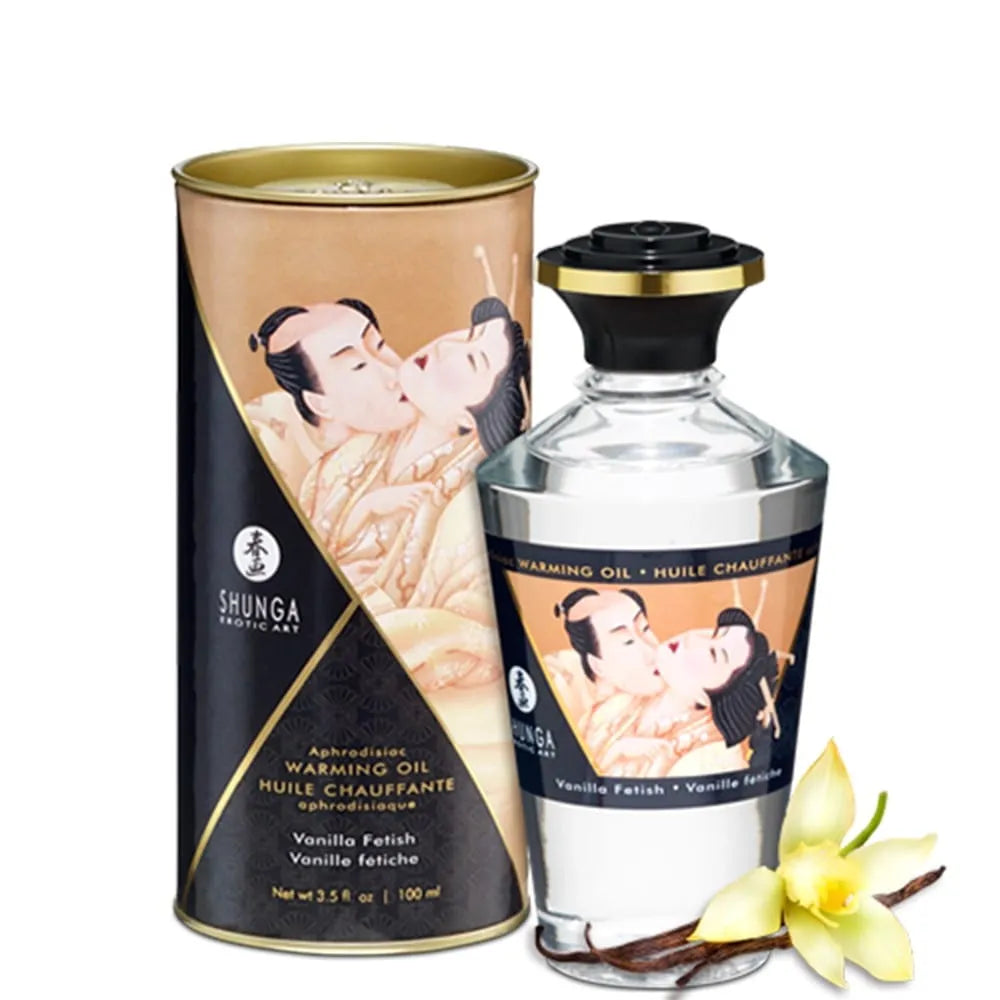 Huile Chauffante Érogène Vanille Naturelle 100Ml