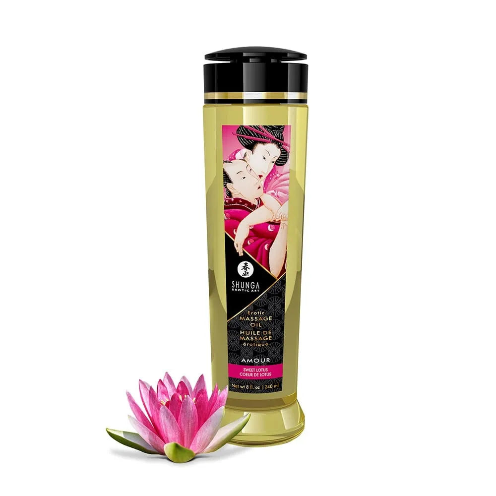 Huile De Massage Aphrodisiaque Naturelle Coeur De Lotus