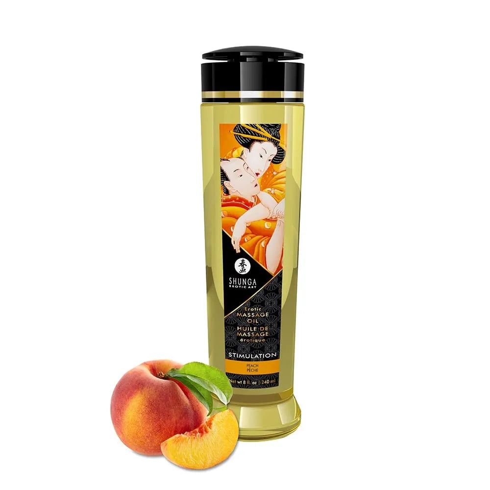 Huile De Massage Aphrodisiaque Pêche Naturelle