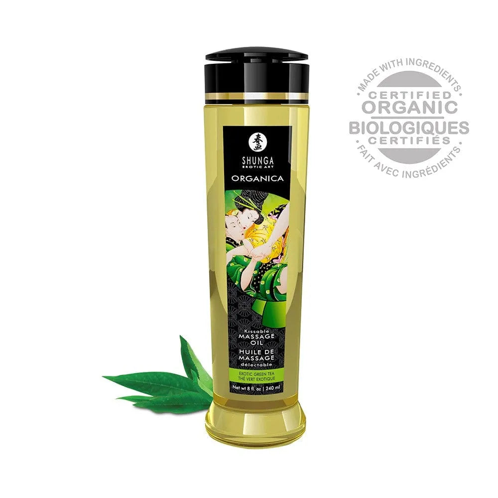 Huile De Massage Bio Thé Vert Aphrodisiaque