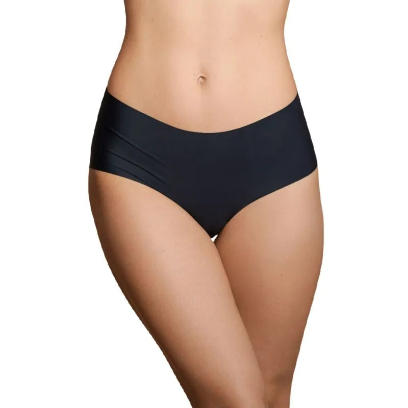 Culotte noire sans couture Bye Bra, taille haute, douce et invisible, idéale sous vêtements moulants, lot de 2.
