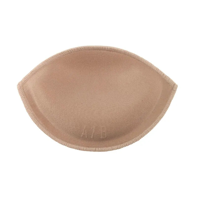 Coussinets push-up couleur chair, forme ovale, pour soutien-gorge, avec huile minérale pour effet naturel et plongeant.