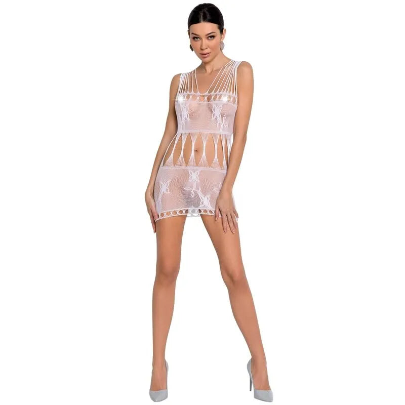 PASSION - FEMME BS090 BODYSTOCKING BLANC