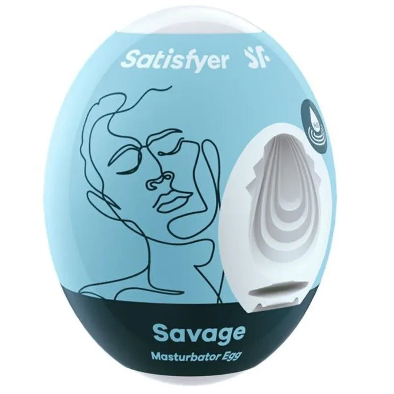 Satisfyer œuf de masturbateur Savage série EGGCITED design moderne matériau flexible Hydro-Active stimulation intense sextoy discrétion garantie