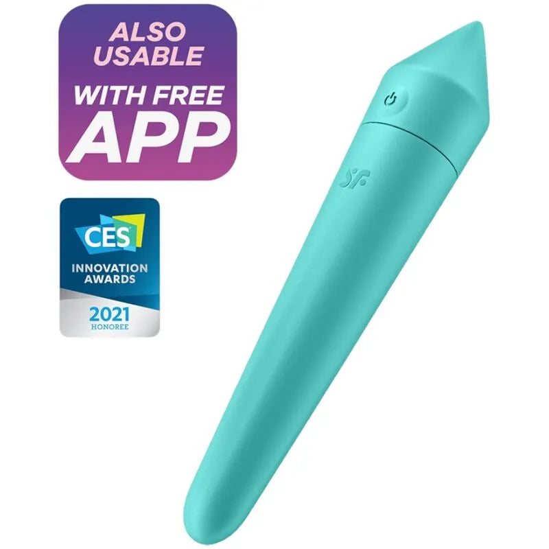 Satisfyer Ultra Power Bullet 8 Turbo stimulation précise app contrôlée silicone doux IPX7 étanche sextoy pour femme couple plaisir intensifié