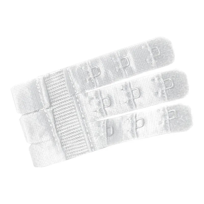 Rallonges de soutien-gorge blanches à 3 crochets, flexibles, pour ajuster la taille et améliorer le confort.