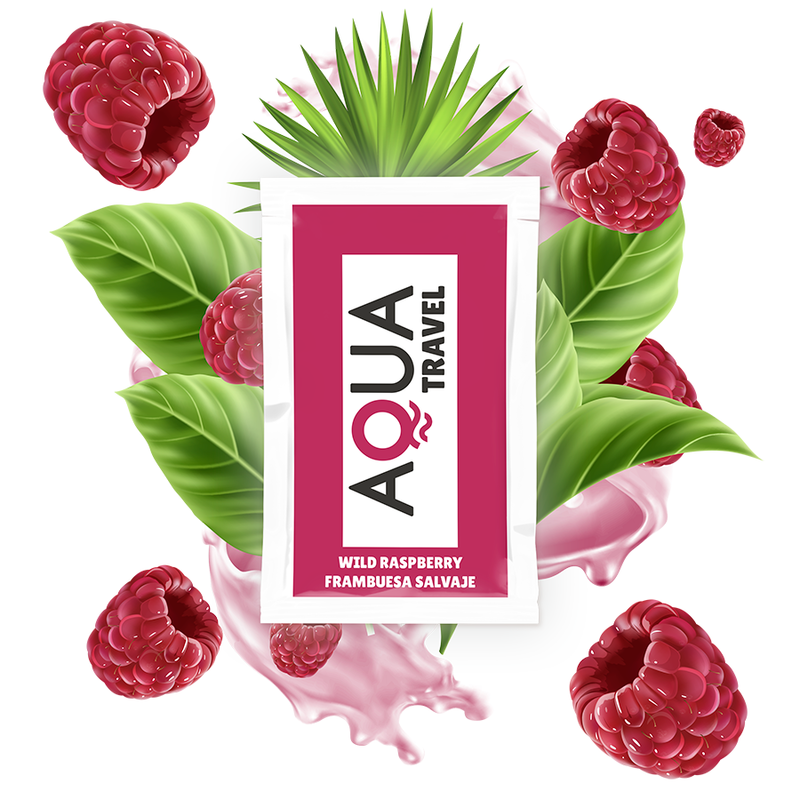 Aqua Travel - Lubrifiant À Base D'Eau Saveur Framboise Sauvage 6 Ml