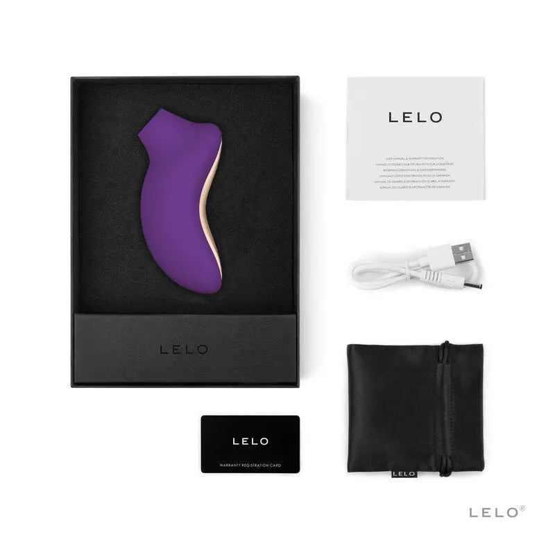 Stimulateur Clitoris Sona 2 Lilas par Lelo - Sexe Sextoy Stimulation Pulsante Silicone Doux Design Ergonomique Intimité Féminine Couple Discrétion