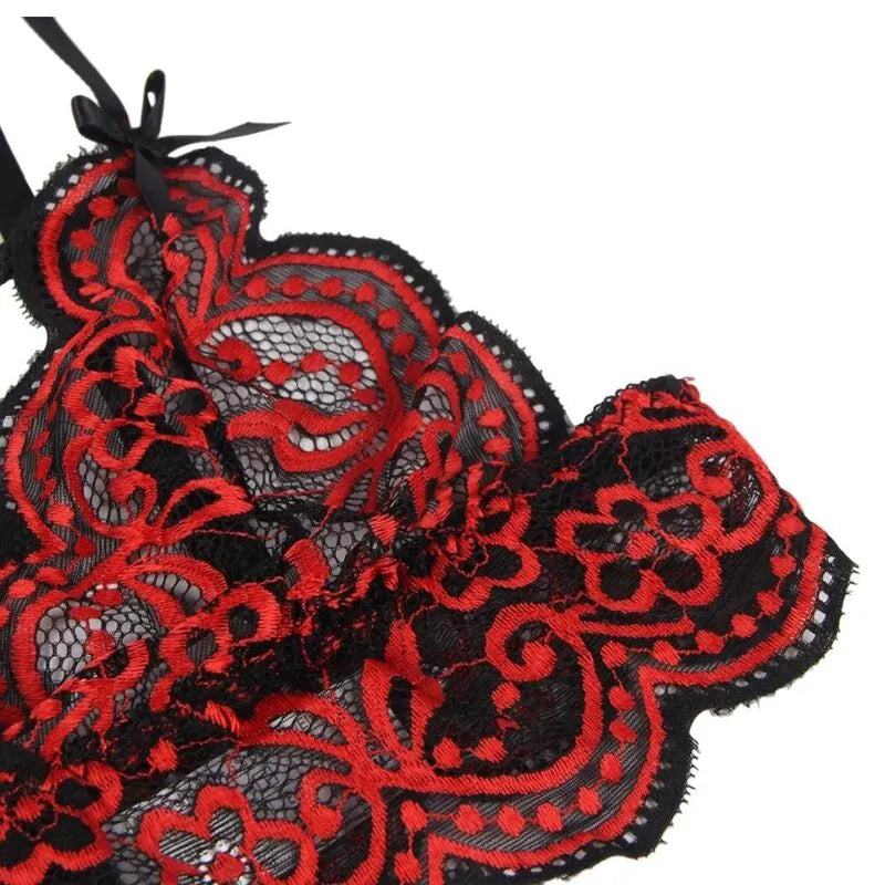 SUBBLIME - SET ENSEMBLE DEUX PIÈCES TOP ET CULOTTE EN DENTELLE