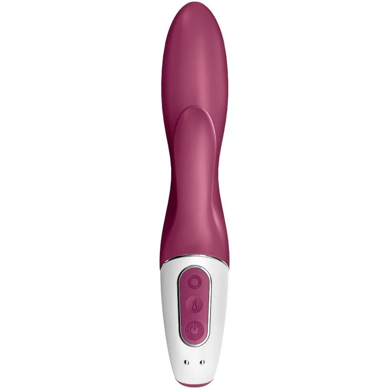 Vibrateur chauffant Satisfyer Heated Affair - Stimulation double clitoridienne et G-spot - Silicone médical - Rechargeable - Contrôle intelligent - Design érogène pour femme et couple