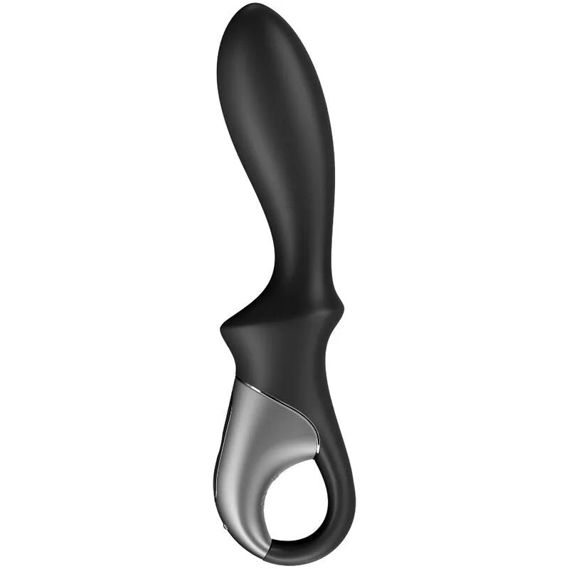 Vibromasseur anal chauffant Satisfyer Heat-Climax Noir stimulation intense silicone doux application i OS Android discrétion couple solitaire bien-être intime erotico