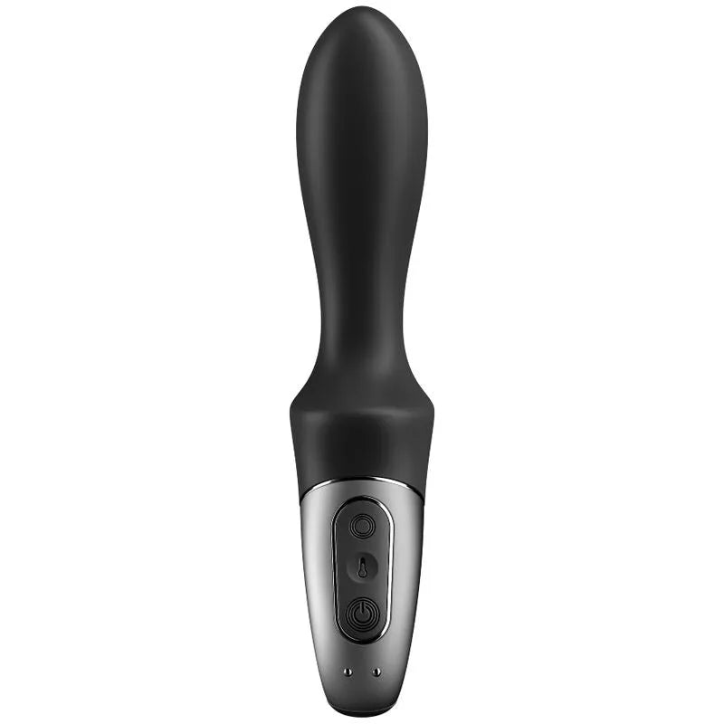Vibromasseur anal chauffant Satisfyer Heat-Climax Noir stimulation intense silicone doux application i OS Android discrétion couple solitaire bien-être intime erotico