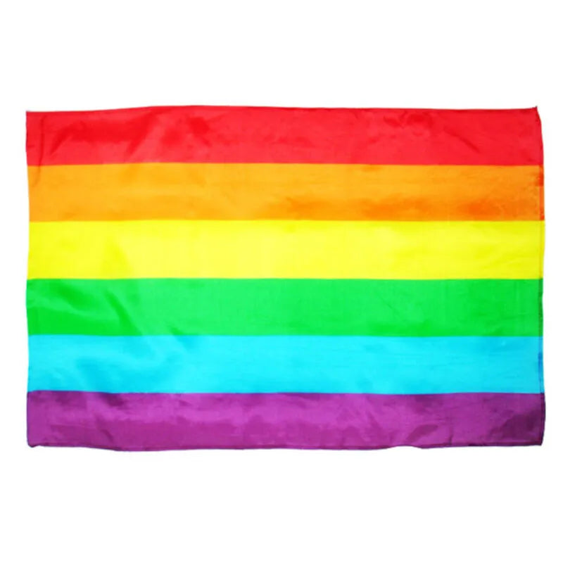 Grand drapeau arc-en-ciel LGBT 90x60 cm célébrations enterrements anniversaires