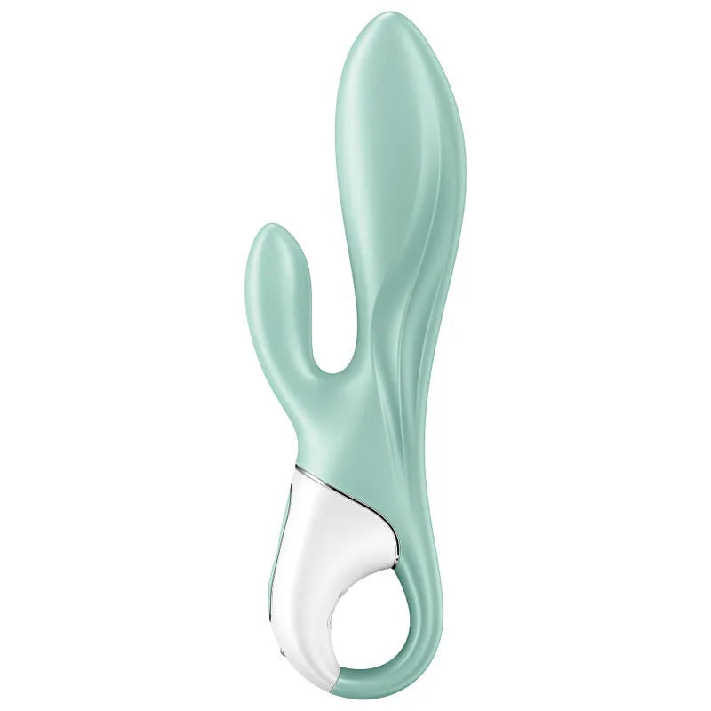 Vibromasseur gonflable Satisfyer Air Pump Bunny 5+ stimulation clitoridienne G-spot multi-vibrations silicone hypoallergénique pour femmes couple