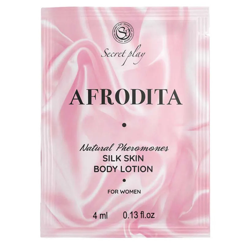 lotion corporelle aphrodisiaque féminine phéromones truffe naturelle concentrée 4ml monodose discrète élégante soyeuse rose hydratante pratique nomade