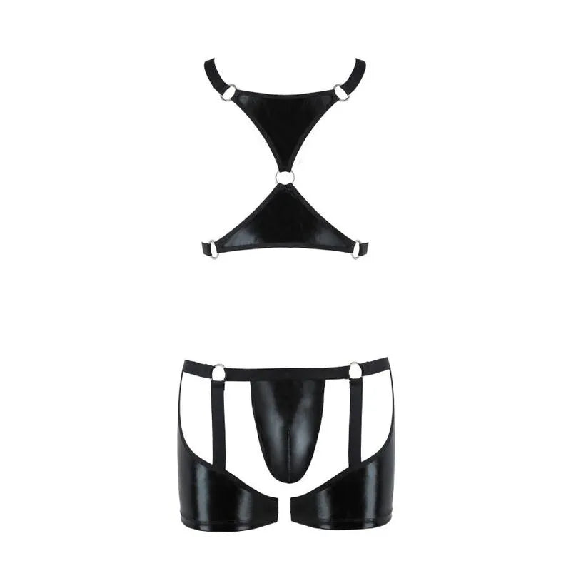 PASSION 047 Ensemble lingerie noire haute qualité Oeko-Tex fabriqué UE