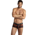 boxer homme sportif noir imprimé palmiers ajustement parfait sexy