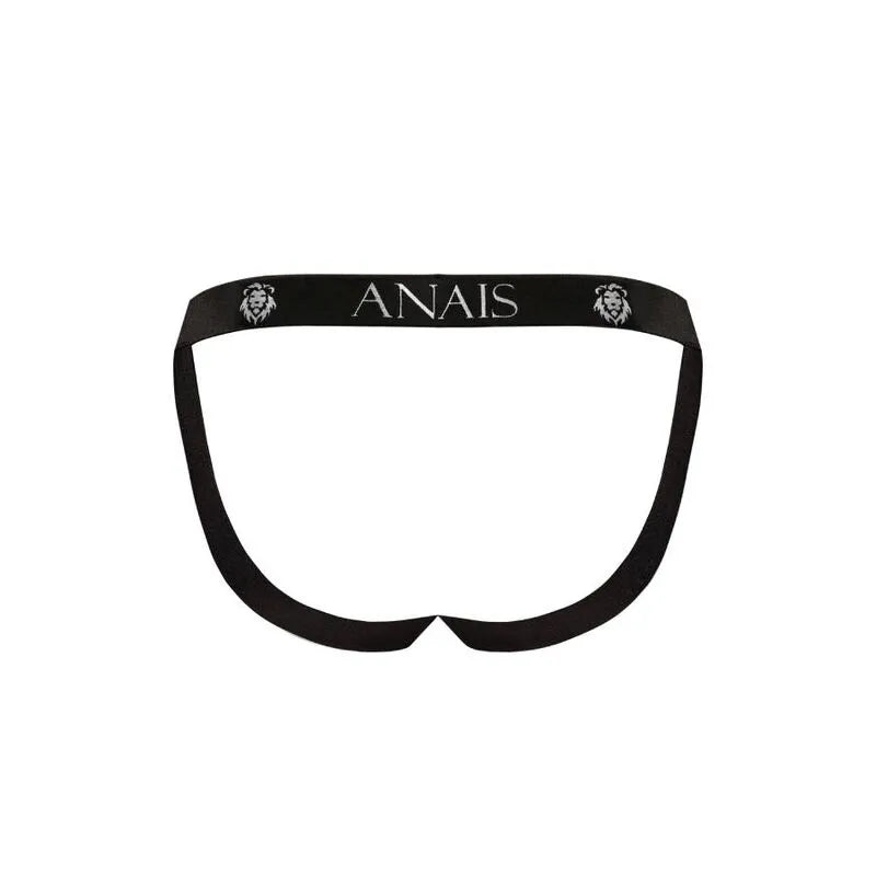 Jockstrap militaire Anais Men en microfibre, coupe audacieuse, élastique noir avec logo, design révélateur et moderne.