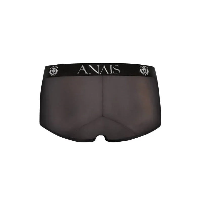 Culotte homme Éros en tulle noir, coupe sportive, finitions élégantes, ajustement parfait, Anais Apparel.