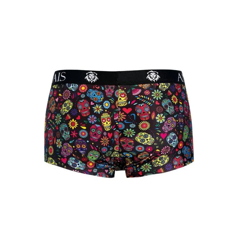 Boxer homme coloré avec motifs mexicains, coupe sportive, jambes longues, ajustement parfait, Anais Apparel.