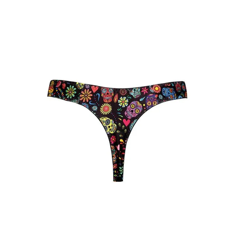 String homme coloré avec motifs mexicains, élastique délicat, confort optimal, Anais Apparel.